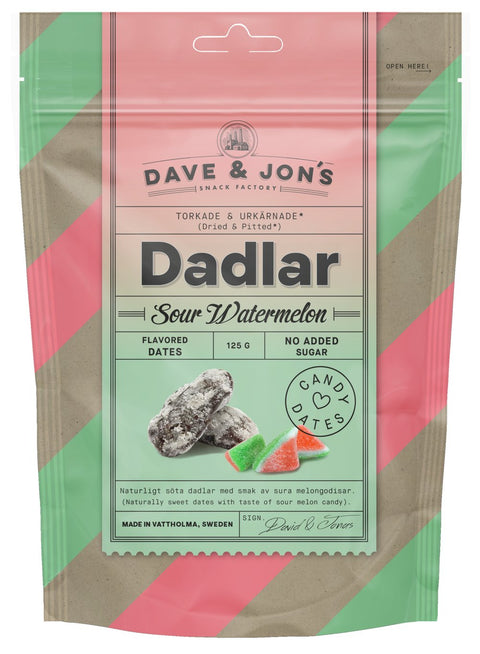 Dave & Jons Candy Dates Sour Watermelon