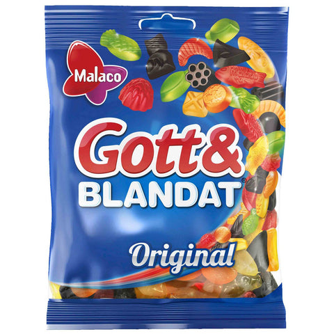 Malaco Gott & Blandat Original - Mix of fruit gummy and liquorice