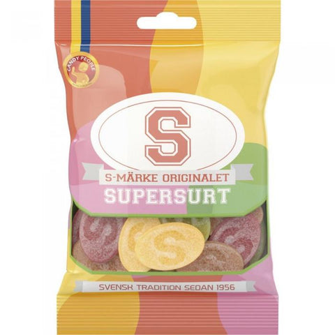 S-Märke Super Sour - 80 gram